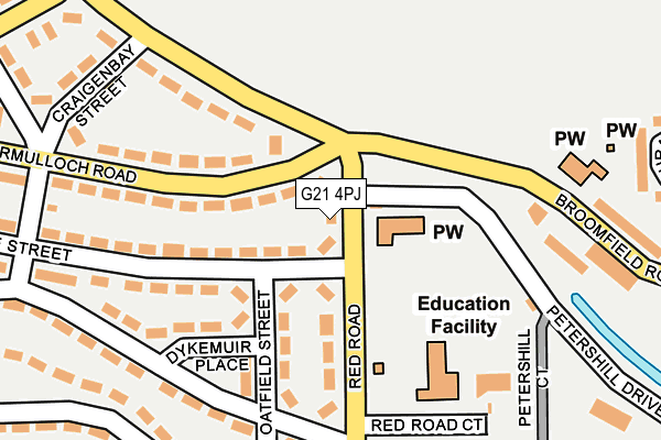 G21 4PJ map - OS OpenMap – Local (Ordnance Survey) G21 4PJ map - OS OpenMap – Local (Ordnance Survey)