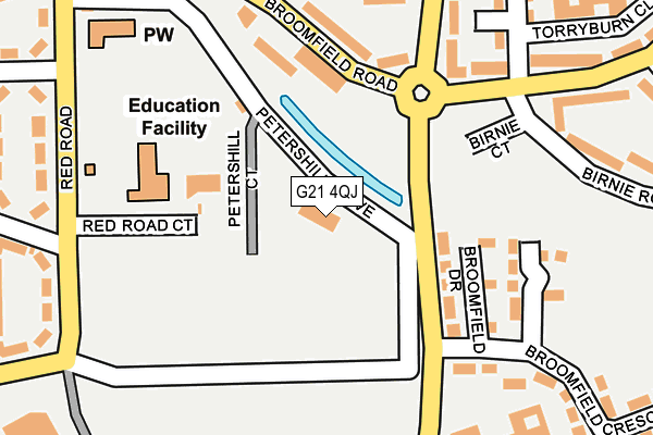 G21 4QJ map - OS OpenMap – Local (Ordnance Survey) G21 4QJ map - OS OpenMap – Local (Ordnance Survey)