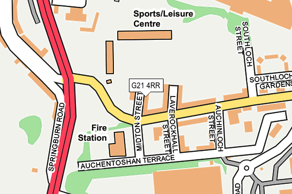 G21 4RR map - OS OpenMap – Local (Ordnance Survey) G21 4RR map - OS OpenMap – Local (Ordnance Survey)