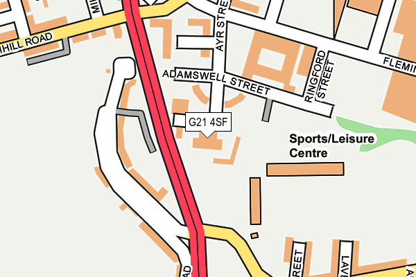 G21 4SF map - OS OpenMap – Local (Ordnance Survey) G21 4SF map - OS OpenMap – Local (Ordnance Survey)