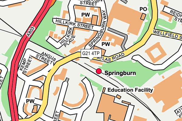G21 4TP map - OS OpenMap – Local (Ordnance Survey) G21 4TP map - OS OpenMap – Local (Ordnance Survey)