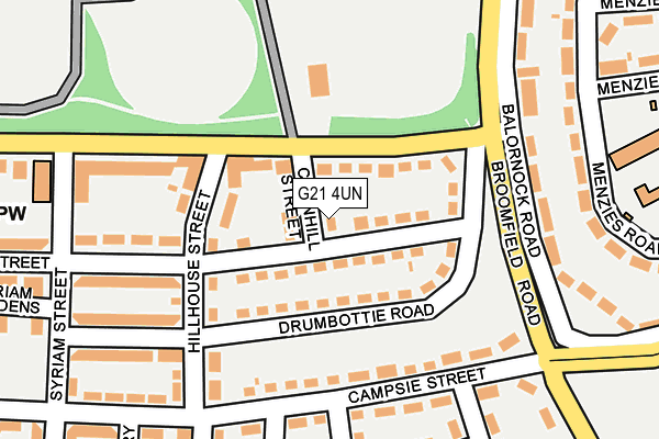 G21 4UN map - OS OpenMap – Local (Ordnance Survey) G21 4UN map - OS OpenMap – Local (Ordnance Survey)