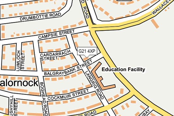 G21 4XP map - OS OpenMap – Local (Ordnance Survey) G21 4XP map - OS OpenMap – Local (Ordnance Survey)