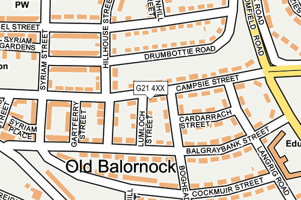 G21 4XX map - OS OpenMap – Local (Ordnance Survey) G21 4XX map - OS OpenMap – Local (Ordnance Survey)