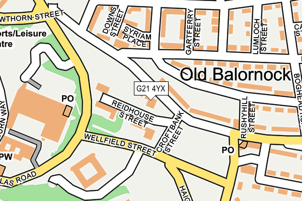 G21 4YX map - OS OpenMap – Local (Ordnance Survey) G21 4YX map - OS OpenMap – Local (Ordnance Survey)