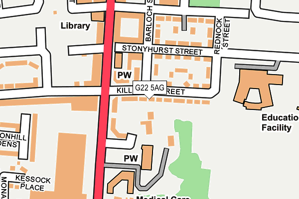 G22 5AG map - OS OpenMap – Local (Ordnance Survey) G22 5AG map - OS OpenMap – Local (Ordnance Survey)