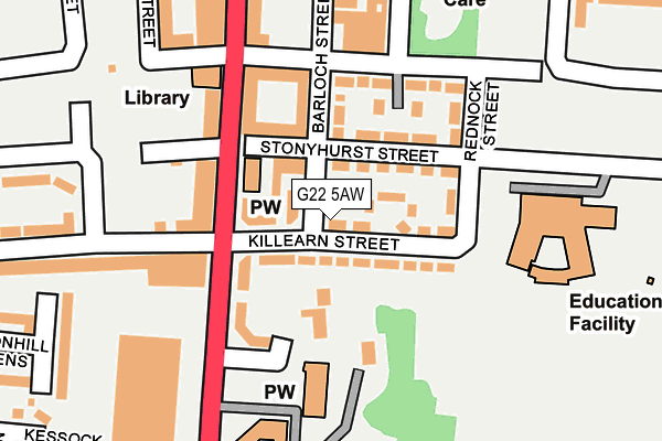 G22 5AW map - OS OpenMap – Local (Ordnance Survey) G22 5AW map - OS OpenMap – Local (Ordnance Survey)