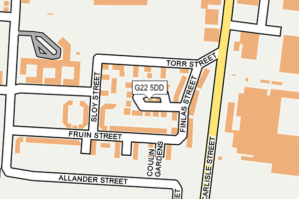 G22 5DD map - OS OpenMap – Local (Ordnance Survey) G22 5DD map - OS OpenMap – Local (Ordnance Survey)