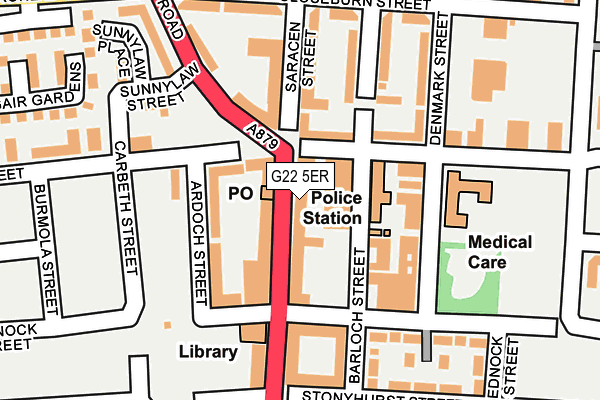 G22 5ER map - OS OpenMap – Local (Ordnance Survey) G22 5ER map - OS OpenMap – Local (Ordnance Survey)