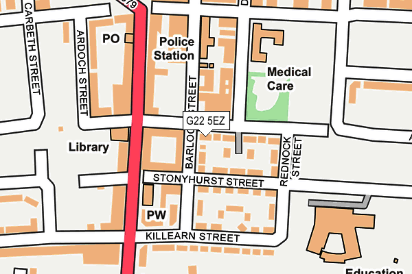 G22 5EZ map - OS OpenMap – Local (Ordnance Survey) G22 5EZ map - OS OpenMap – Local (Ordnance Survey)
