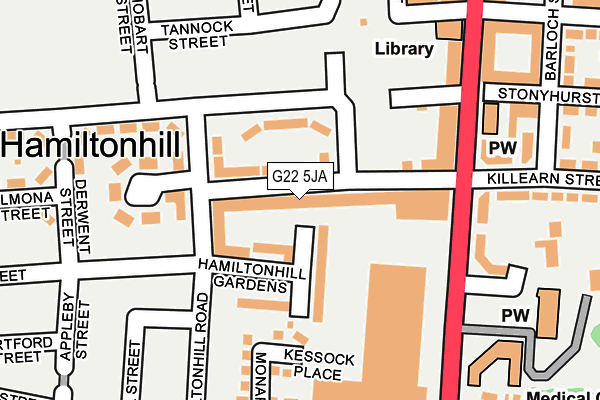 G22 5JA map - OS OpenMap – Local (Ordnance Survey) G22 5JA map - OS OpenMap – Local (Ordnance Survey)