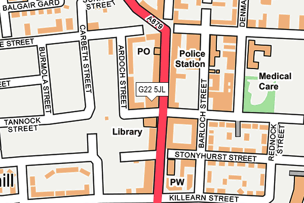 G22 5JL map - OS OpenMap – Local (Ordnance Survey) G22 5JL map - OS OpenMap – Local (Ordnance Survey)