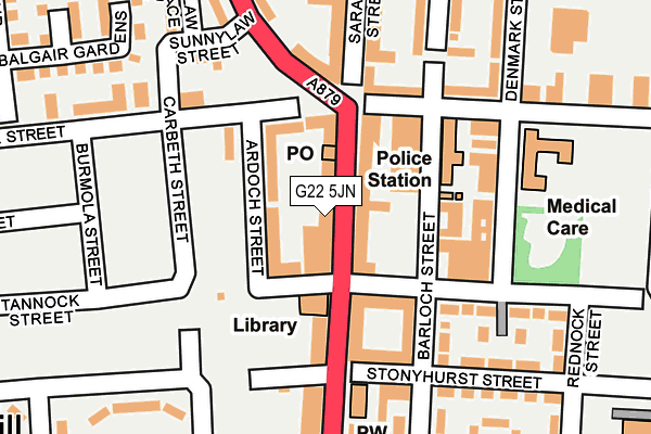 G22 5JN map - OS OpenMap – Local (Ordnance Survey) G22 5JN map - OS OpenMap – Local (Ordnance Survey)