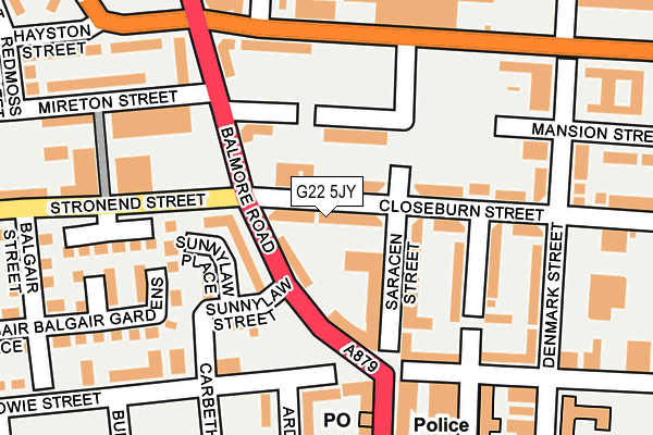 G22 5JY map - OS OpenMap – Local (Ordnance Survey) G22 5JY map - OS OpenMap – Local (Ordnance Survey)