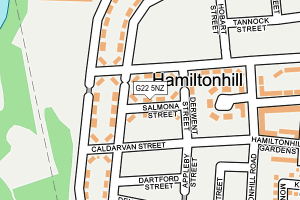 G22 5NZ map - OS OpenMap – Local (Ordnance Survey)
