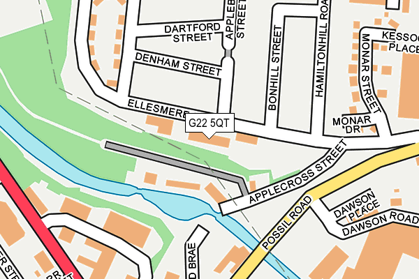G22 5QT map - OS OpenMap – Local (Ordnance Survey) G22 5QT map - OS OpenMap – Local (Ordnance Survey)