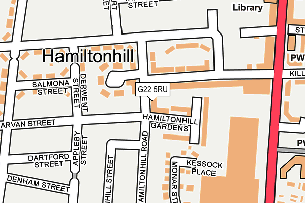 G22 5RU map - OS OpenMap – Local (Ordnance Survey) G22 5RU map - OS OpenMap – Local (Ordnance Survey)