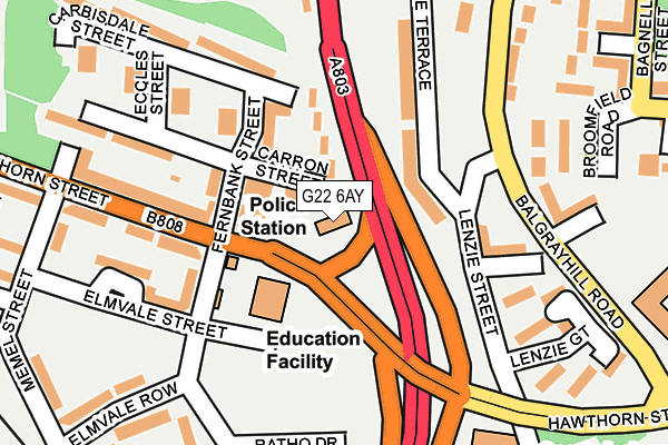 G22 6AY map - OS OpenMap – Local (Ordnance Survey) G22 6AY map - OS OpenMap – Local (Ordnance Survey)