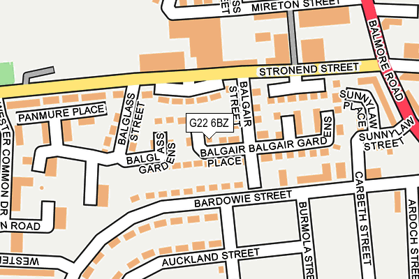 G22 6BZ map - OS OpenMap – Local (Ordnance Survey) G22 6BZ map - OS OpenMap – Local (Ordnance Survey)