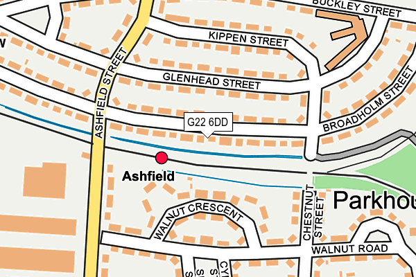 G22 6DD map - OS OpenMap – Local (Ordnance Survey)