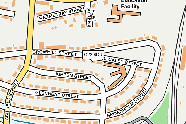 G22 6DU map - OS OpenMap – Local (Ordnance Survey)