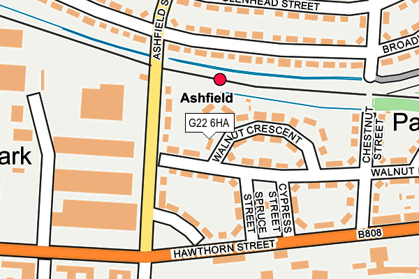 G22 6HA map - OS OpenMap – Local (Ordnance Survey)