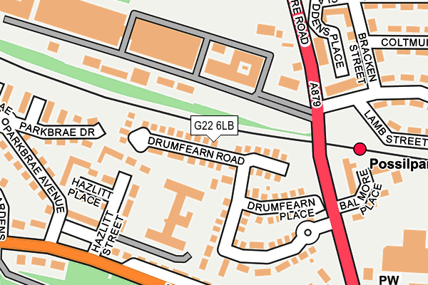 G22 6LB map - OS OpenMap – Local (Ordnance Survey) G22 6LB map - OS OpenMap – Local (Ordnance Survey)