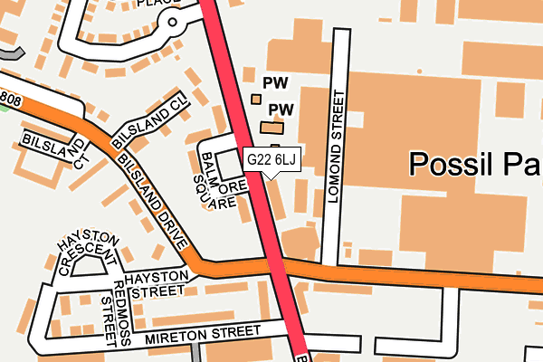 G22 6LJ map - OS OpenMap – Local (Ordnance Survey) G22 6LJ map - OS OpenMap – Local (Ordnance Survey)