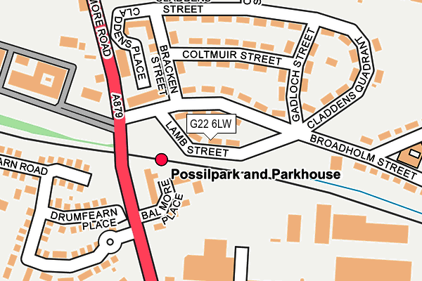 G22 6LW map - OS OpenMap – Local (Ordnance Survey) G22 6LW map - OS OpenMap – Local (Ordnance Survey)