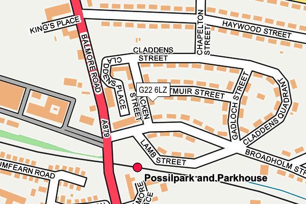 G22 6LZ map - OS OpenMap – Local (Ordnance Survey) G22 6LZ map - OS OpenMap – Local (Ordnance Survey)