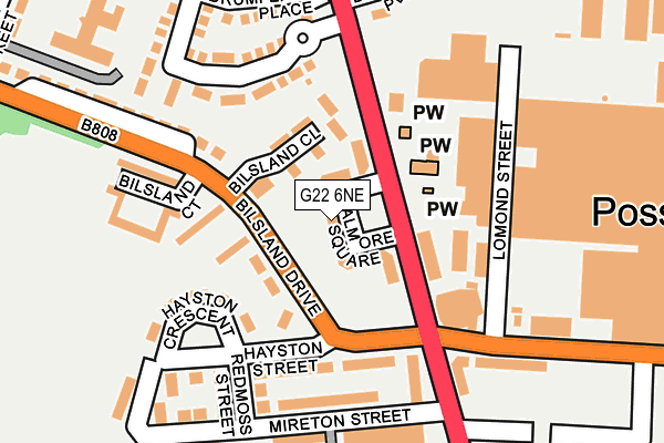 G22 6NE map - OS OpenMap – Local (Ordnance Survey) G22 6NE map - OS OpenMap – Local (Ordnance Survey)