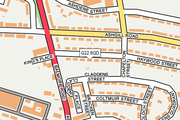 G22 6QD map - OS OpenMap – Local (Ordnance Survey) G22 6QD map - OS OpenMap – Local (Ordnance Survey)