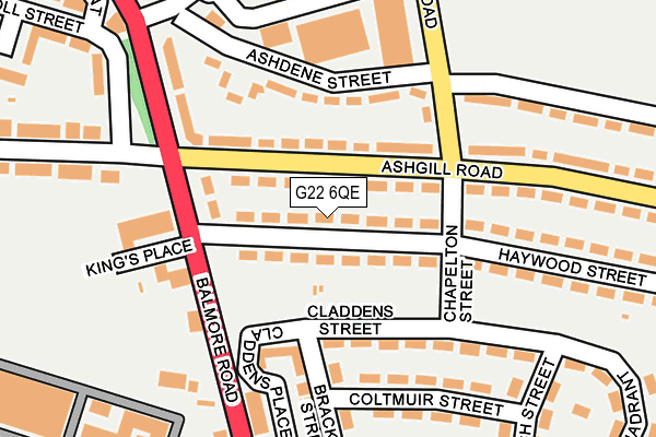 G22 6QE map - OS OpenMap – Local (Ordnance Survey) G22 6QE map - OS OpenMap – Local (Ordnance Survey)