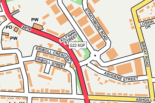 G22 6QP map - OS OpenMap – Local (Ordnance Survey) G22 6QP map - OS OpenMap – Local (Ordnance Survey)