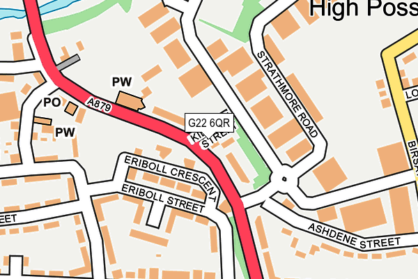 G22 6QR map - OS OpenMap – Local (Ordnance Survey) G22 6QR map - OS OpenMap – Local (Ordnance Survey)