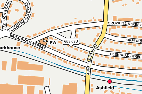 G22 6SU map - OS OpenMap – Local (Ordnance Survey)
