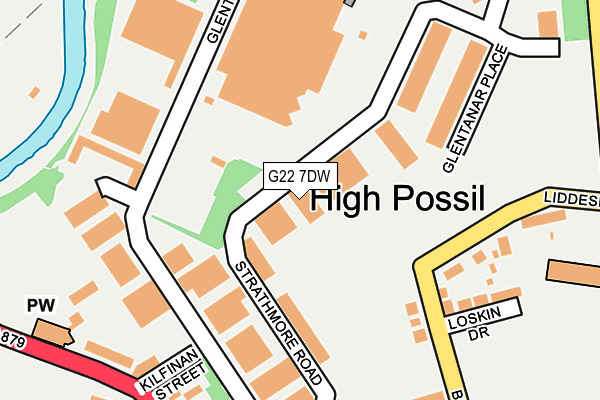 G22 7DW map - OS OpenMap – Local (Ordnance Survey) G22 7DW map - OS OpenMap – Local (Ordnance Survey)