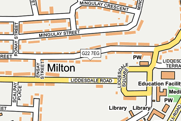 G22 7EG map - OS OpenMap – Local (Ordnance Survey)