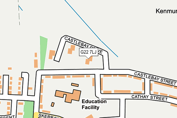 G22 7LJ map - OS OpenMap – Local (Ordnance Survey)