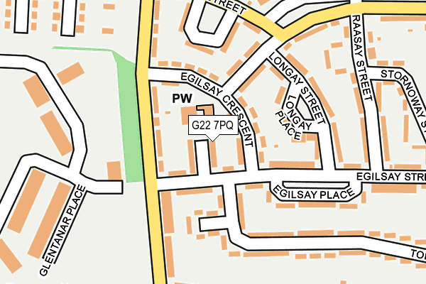 G22 7PQ map - OS OpenMap – Local (Ordnance Survey)