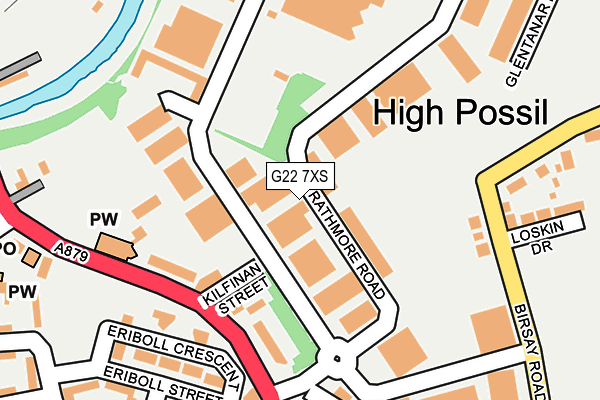G22 7XS map - OS OpenMap – Local (Ordnance Survey) G22 7XS map - OS OpenMap – Local (Ordnance Survey)