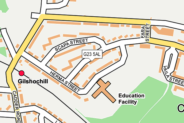 G23 5AL map - OS OpenMap – Local (Ordnance Survey)