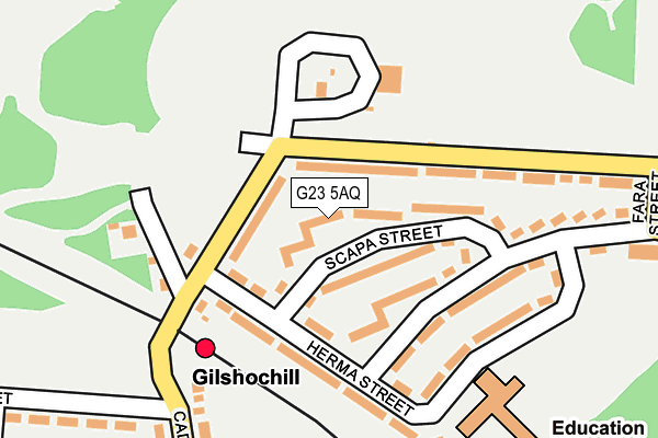G23 5AQ map - OS OpenMap – Local (Ordnance Survey) G23 5AQ map - OS OpenMap – Local (Ordnance Survey)