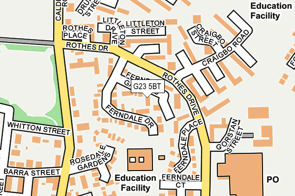 G23 5BT map - OS OpenMap – Local (Ordnance Survey) G23 5BT map - OS OpenMap – Local (Ordnance Survey)