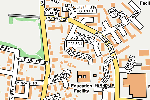 G23 5BU map - OS OpenMap – Local (Ordnance Survey) G23 5BU map - OS OpenMap – Local (Ordnance Survey)