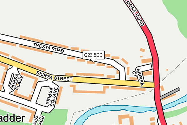 G23 5DD map - OS OpenMap – Local (Ordnance Survey) G23 5DD map - OS OpenMap – Local (Ordnance Survey)