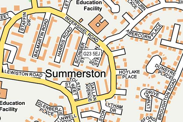 G23 5EJ map - OS OpenMap – Local (Ordnance Survey) G23 5EJ map - OS OpenMap – Local (Ordnance Survey)