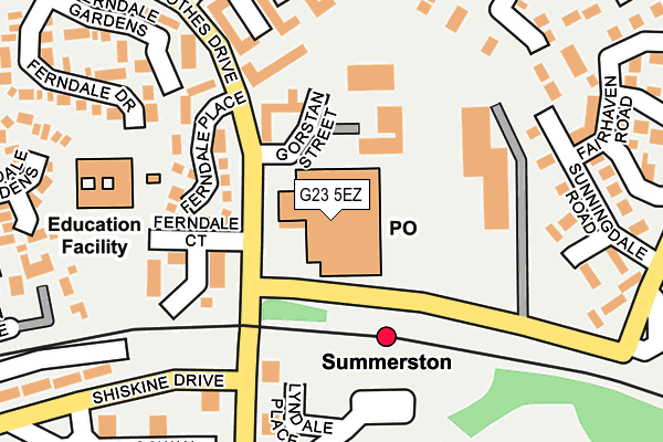 G23 5EZ map - OS OpenMap – Local (Ordnance Survey)