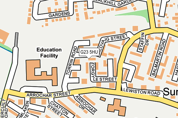 G23 5HU map - OS OpenMap – Local (Ordnance Survey) G23 5HU map - OS OpenMap – Local (Ordnance Survey)