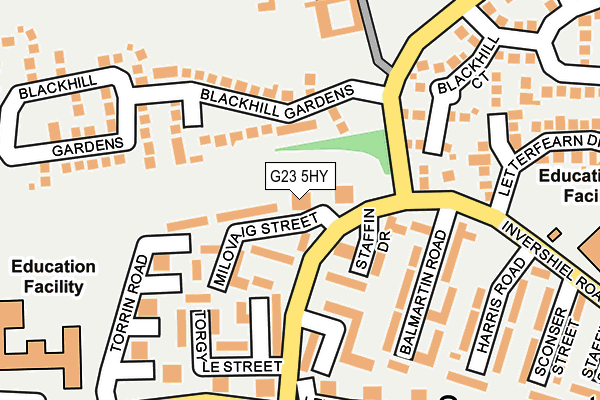 G23 5HY map - OS OpenMap – Local (Ordnance Survey) G23 5HY map - OS OpenMap – Local (Ordnance Survey)